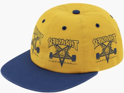 Supreme 2005 Stars Cap イエロー Supreme Thrasher Hat 6-Panel Gold FW21 Size Small Brand New Rare