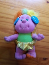 Vintage Playskool Hobnobbins - Cousin Pop Star - Troll Plush Stuffed Doll 1989 