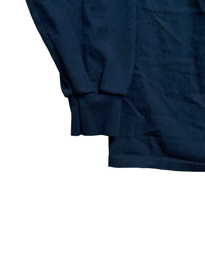 Camiseta RETROFIT Para Hombre XL Azul Marino Oscuro Manga Larga Cuello Redondo Zapatilla Clásica Foto 2 de 4