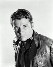 GLOSSY PHOTO PICTURE 8x10 Vintage Audie Murphy Black And White