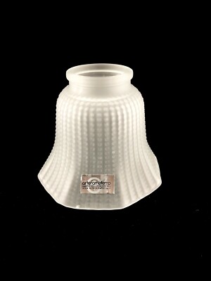 2 Paralumi In Plastica Bianca - A Ferro Di Cavallo, Per Lampade Da Comodino O Terra, Sostituzione - Foto 3