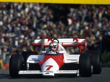 Cars 1983 mclaren mp4 1e formula one f 1 race Desk Mat Stitched