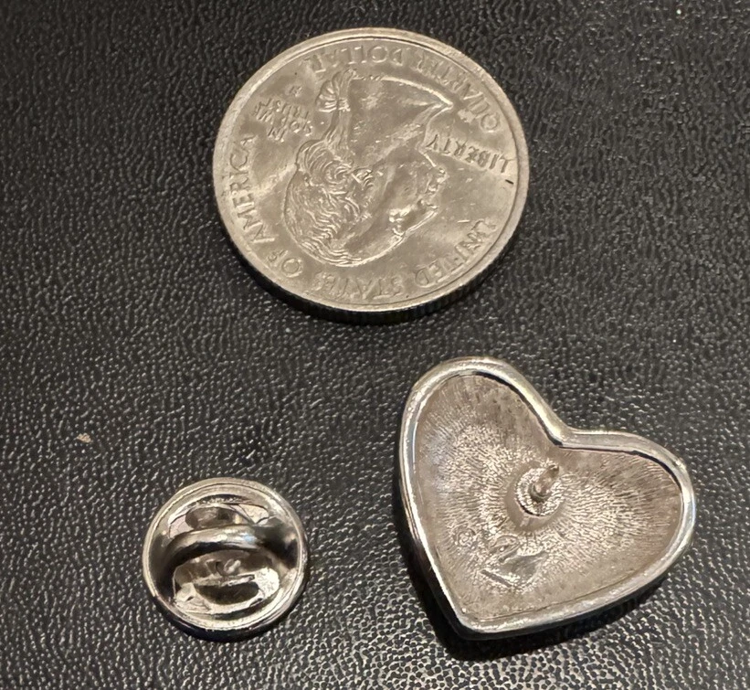 Broche comemorativo patriótico Swarovski Brave Heart bandeira americana 11 de setembro novo com etiquetas - Imagem 3 de 4