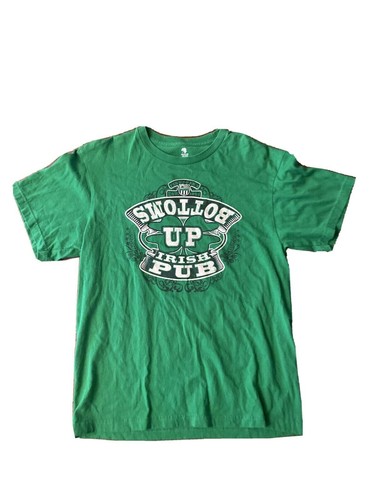 Irish Pub Green T-shirt Bottoms Up Irish Pub XL