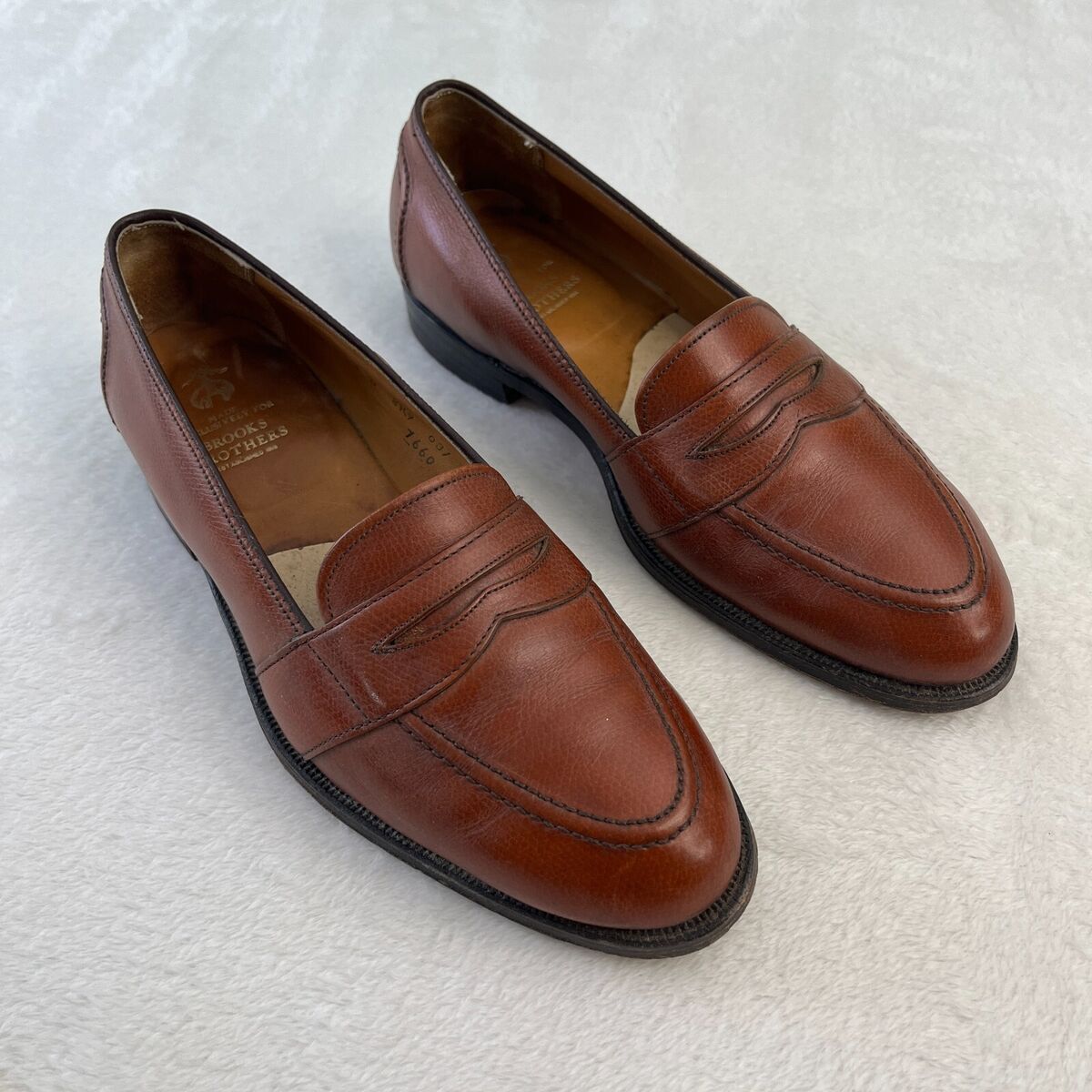 Alden for Brooks Brothers Mens Shoes 8.5 D Brown 7660 Alden for Brooks Brothers Mens Shoes 8.5 D Brown 7660