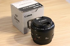 Canon EF 50mm F/1.8 II AutoFocus Lens, Black, Excellent Condition
