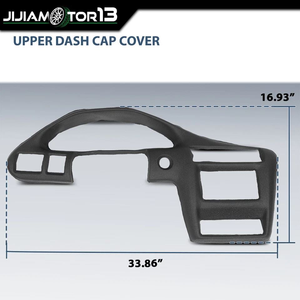 Se adapta a Chevrolet Cavalier 00-05 negro con cubierta adhesiva del panel de instrumentos Foto 3 de 4