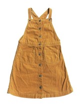Old Navy Dress Girls Corduroy Pinafore Jumper Safflower Orange Size Large/12