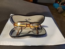 Vintage Ray-Ban Eye glasses Frames Unisex Adults w/Hardcase titanium Awsome vgc