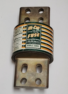 BUSS. HI-CAP KRPC-C 3000 1POLE 600V 3000A TIME DELAY CURRENT-LIMITING FUSE [2ES1