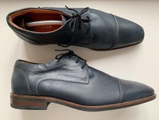 Men Dries Van Noten Heels Navy Leather 42.5
