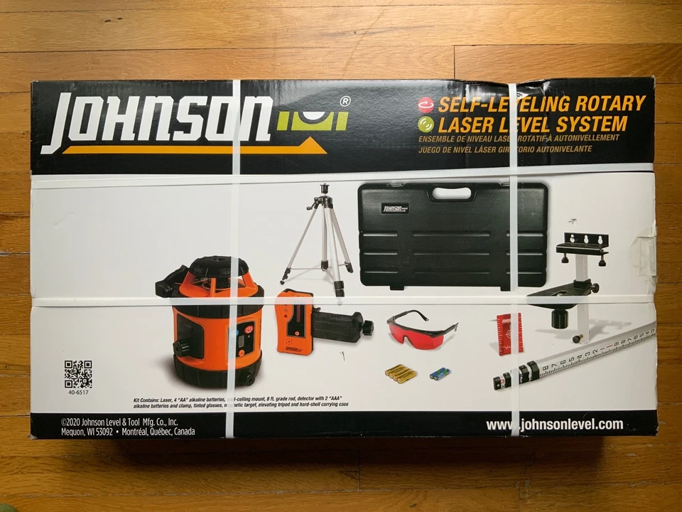 Johnson 40-6517 800 ft. Red Self Leveling Rotary Laser Level with 360 Beam - Image 3 of 4