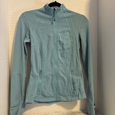 Lululemon Define Jacket Nulu, Teal, Size 6 Full Zip.