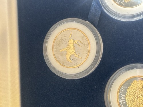 Incomplete MORGAN MINT STATEHOOD QUARTERS 24K GOLD ENHANCED 1999-2000 W/ CASE - Picture 17 of 20