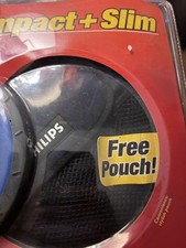 Philips Compact  Slim CD Player Headphones AX5215 17 w/ Remote Case