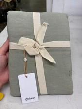Quince European Linen Pillowcase Set of 2 in Willowleaf - Standard Size