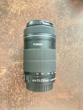 Canon EF-S 55-250mm f/4-5.6 IS STM Lens with Lens Caps and Lens Hood
