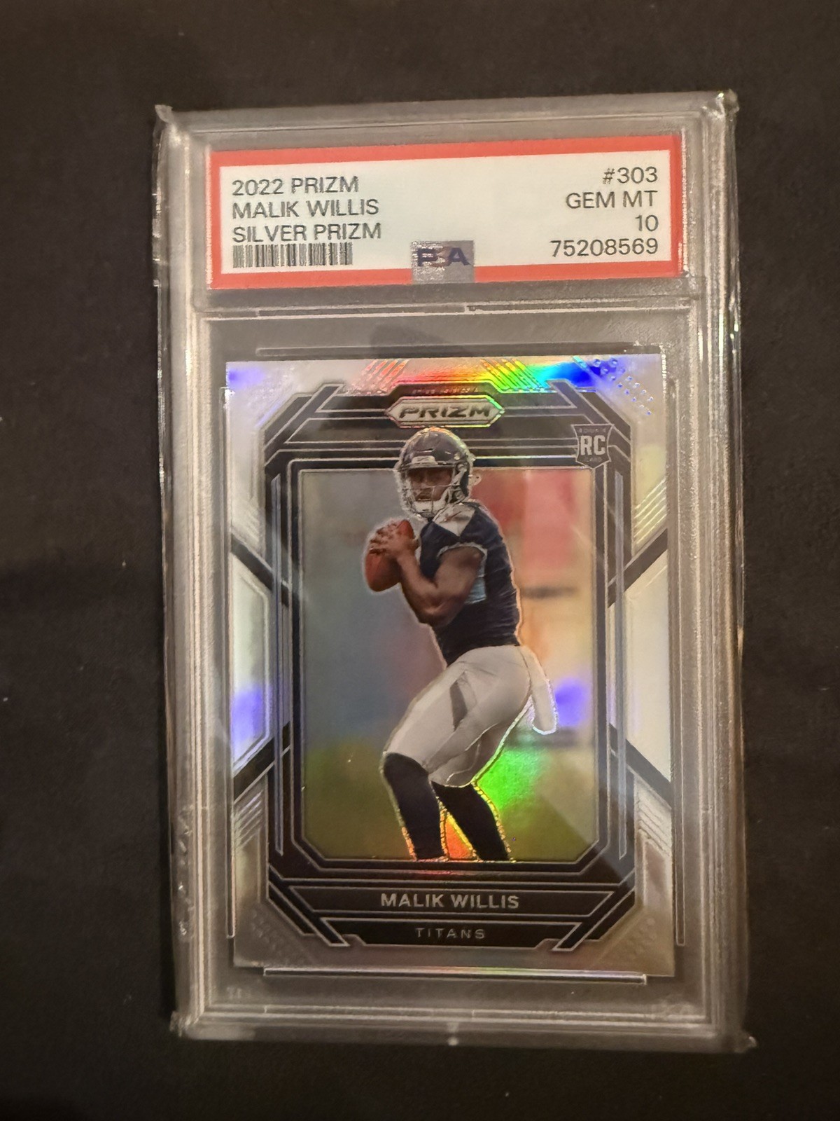 2022 Malik Willis Prizm Silver Prizm RC ROOKIE PSA 10 GEM MINT #303 LOW POP! 📈