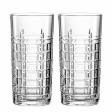montana Trinkglas :square 2er Set, Longdrinkgläser, Kalk-Natron-Glas, 350 ml