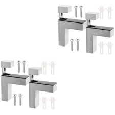  2 Count Floating Glass Shelf Support Bracket Adjustable Shelving Brackets Bench