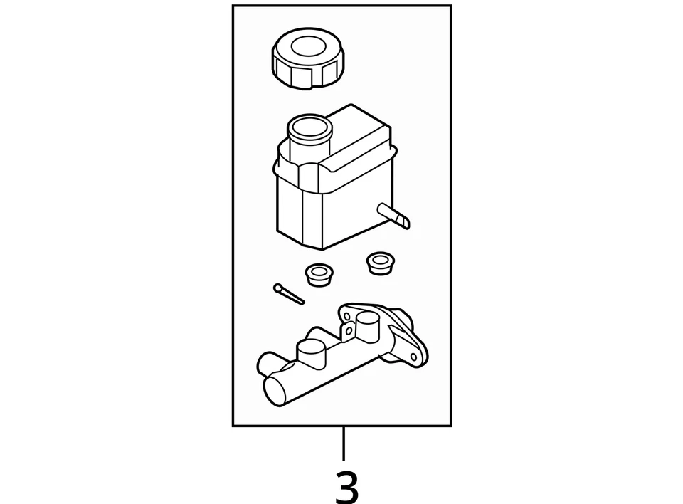 Cilindro maestro de frenos Hyundai Santa Fe 2007-2009 YJWOA Foto 3 de 3