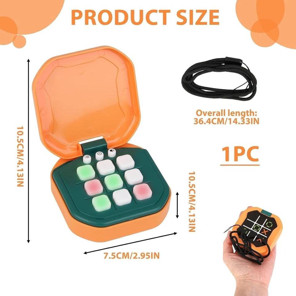 Tic Tac Toe Bolt Game, Noughts And Crosses Game, Electronic- UK STOCK - Image 3 of 3