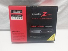 Zenith DTT901 Digital Tuner Converter Box, with remote, coax, composite , manual