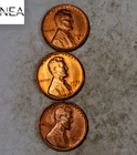 1946+1952-D+1955-S Lincoln Wheat Penny Cent Lot/Set ~ Gem BU Red ~ ZWL50