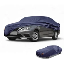 Car Cover Waterproof All Weather Navy Blue Fit for Sedan Length 192" to 208"