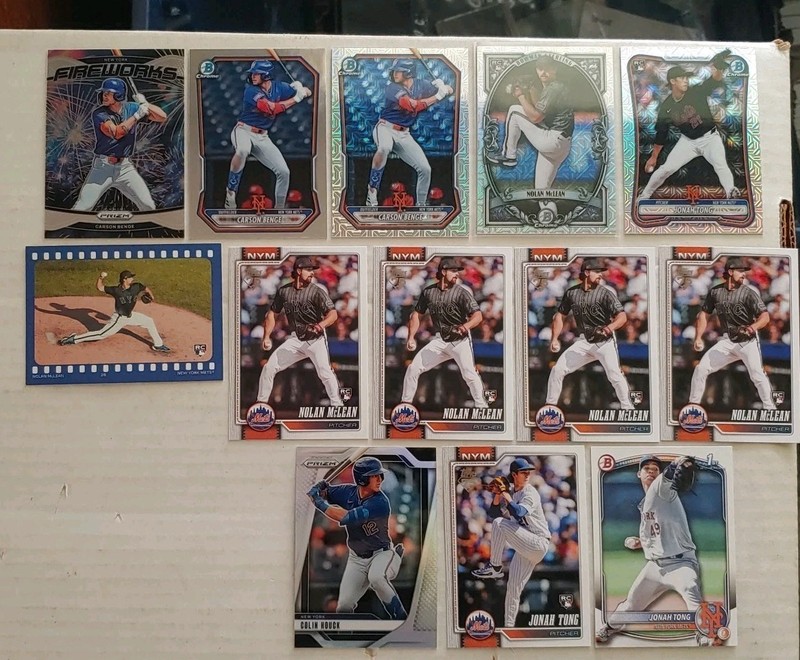 2025-2026 New York Mets Rookie Baseball Card Lot Of 13 ⚾🔥💥🔥