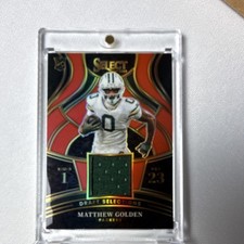 Panini 2025 Select Draft Selections Matthew Golden Packers Prizm Rookie