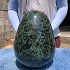 36.9LB Natural Kambaba Jaspe Quartz Crystal egg Mineral specimen Healing — photo 2