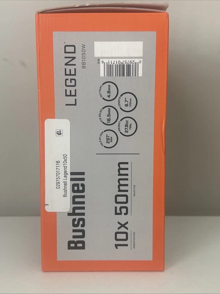 Bushnell Legend 10x50 Binoculars Waterproof Fully Multi-Coated Roof  BB1050W - Image 3 of 4