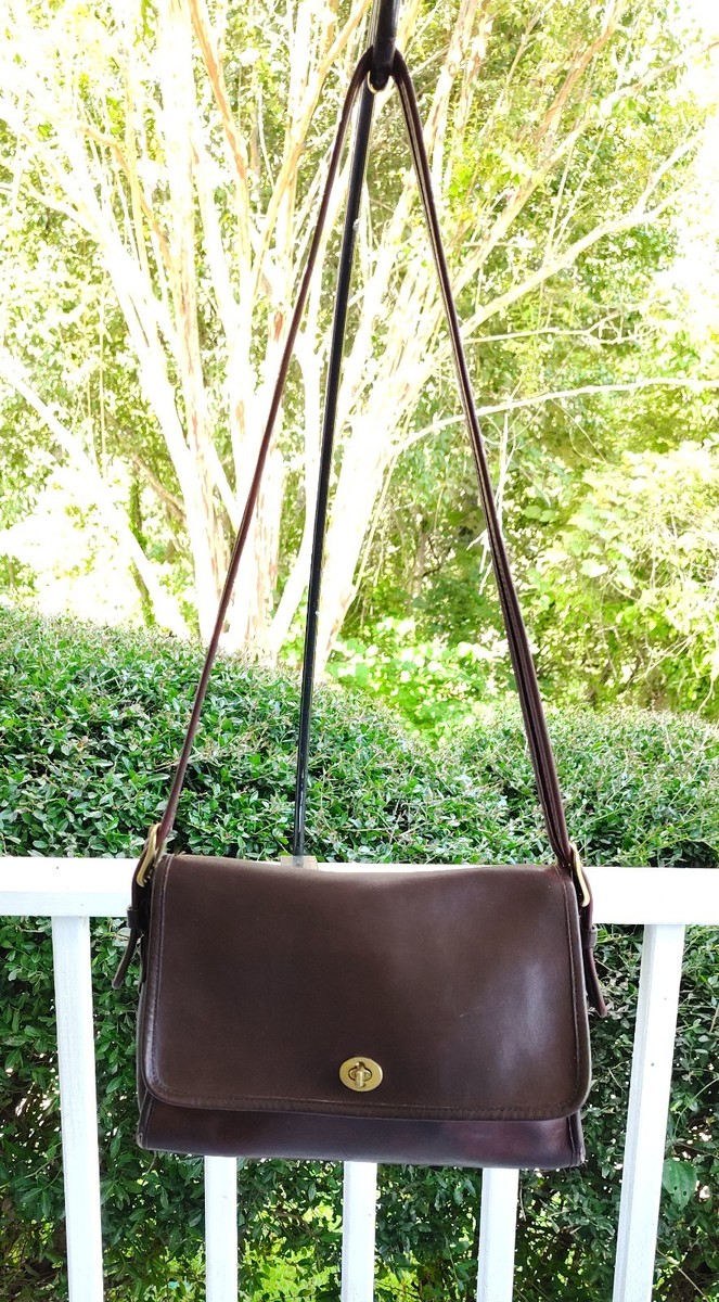 Coach Vintage MEDIUM Rambler 4735 Brown Leather Made in New York