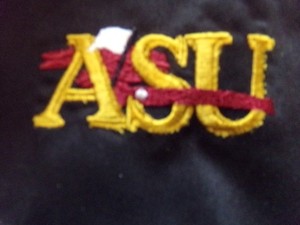 New RARE ASU Sun Devils Team Issued Black Woman's Golf Team Quarter Zip Jacket