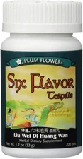 Six Flavor Teapills (Liu Wei Di Huang Wan), 200 ct, Plum Flower EXP:1/27