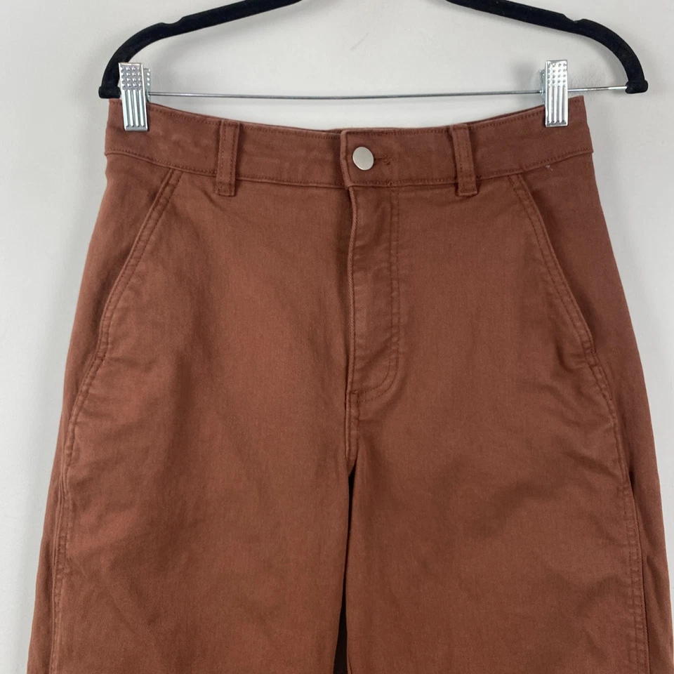 Everlane The Utility Barrel Pant High-Rise Crop Size 4 Brown High Rise - Image 2 of 4
