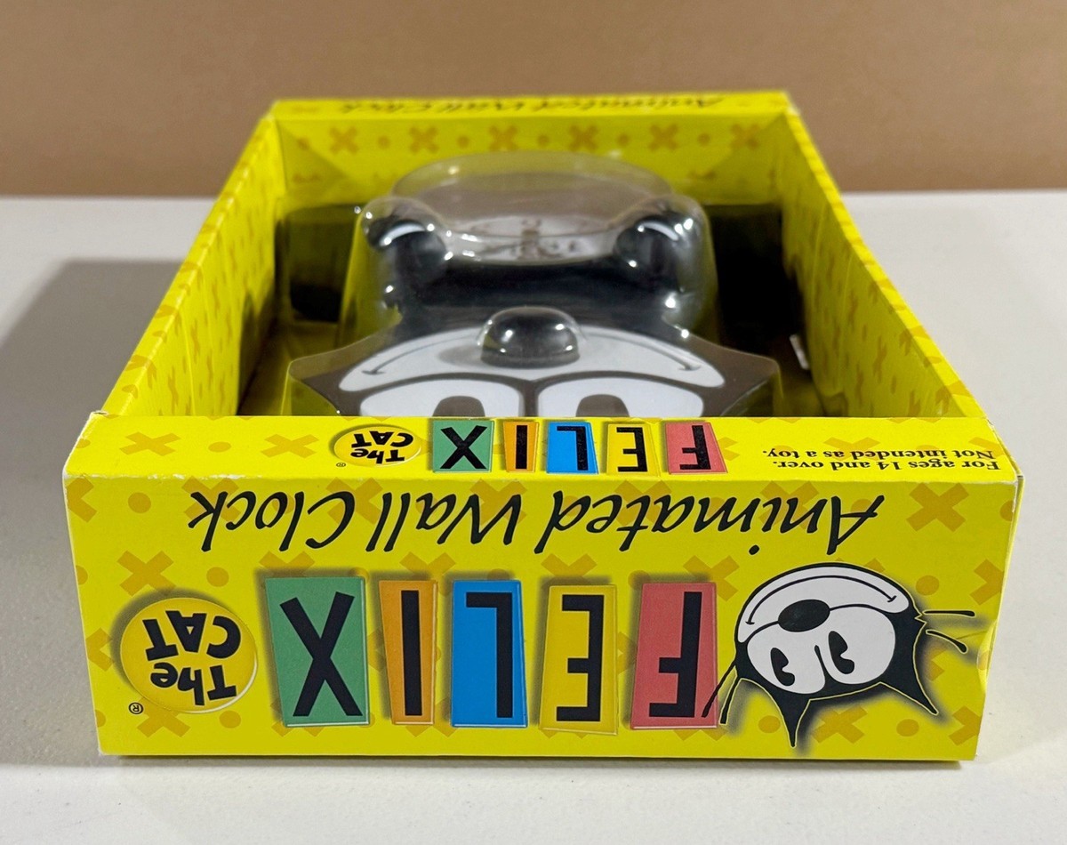 NJ Croce Felix The Cat 3-D Motion Wall Clock (CL600) for sale