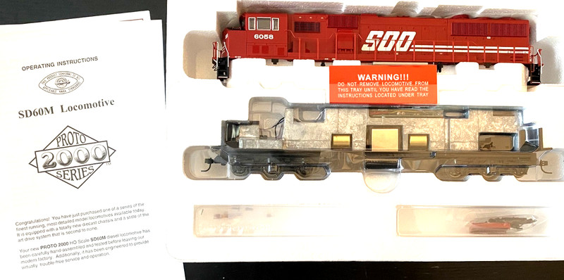 Walthers Ho Limited Edition SD60M Locomotive Soo #6058 New In Box 30160