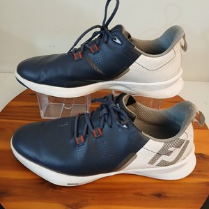 FootJoy Fuel Sport Spikeless Golf Shoes Navy Blue Mens 11 Sneakers 55442