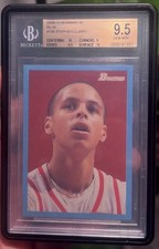 Bowman '48 2009-10 Stephen Curry #106 Blue BGS 9.5 Warriors