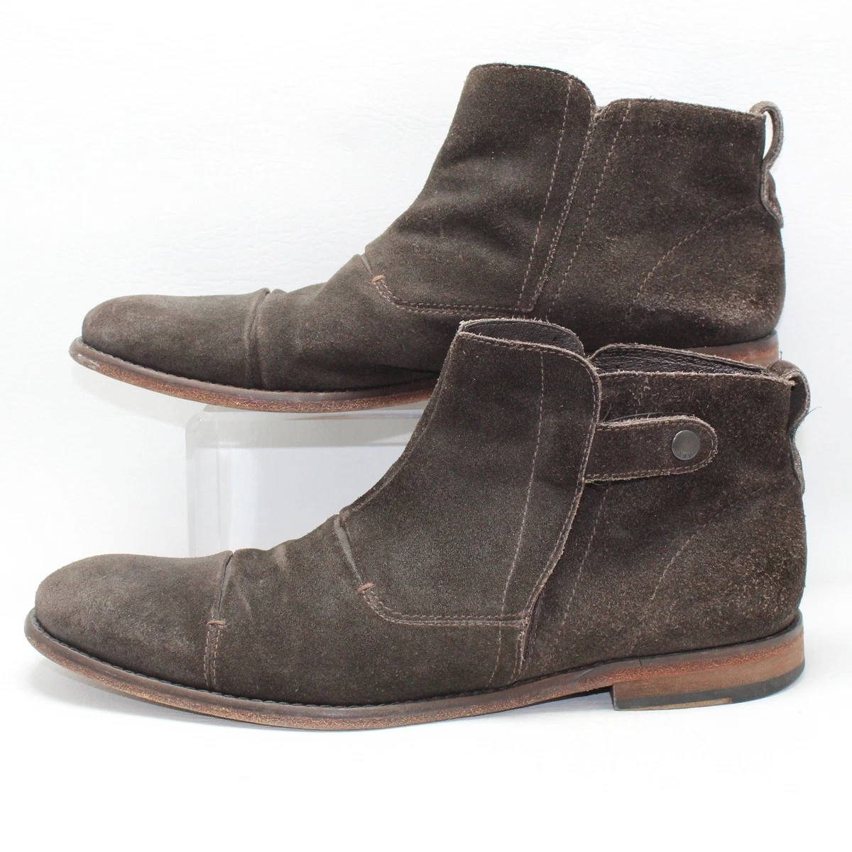 John Varvatos Clay Brown Suede Chelsea Boots 9 Brand New!! John Varvatos Morrison Sharpei Boot in Clay Brown | Smart Closet main image 3