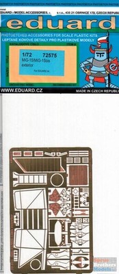 EDU72575 1:72 Eduard PE - MiG-15/MiG-15bis Fagot Exterior Detail Set (EDU kit)