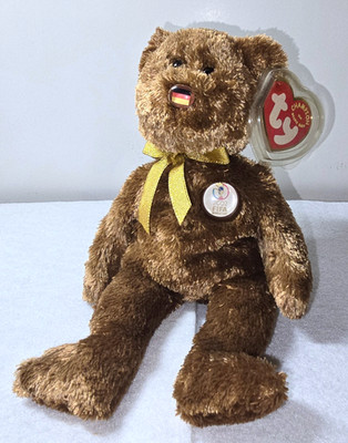 2002 FIFA World Cup Soccer/Football Ty Beanie Baby Champion Bear Germany