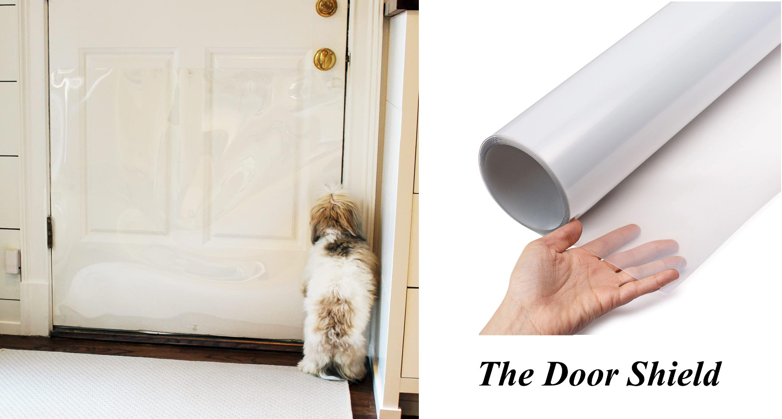 The Door Shield Protects Doors From Scratching Damage Pet Sc...