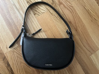 Calvin Klein Gemma Zip Closure Shoulder Bag Color: Black