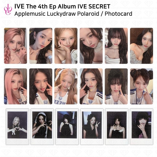 IVE 4th EP Album IVE SECRET AppleMusic LuckyDraw Event Photocard KPOP K-POP