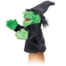Folkmanis Puppets - 2984 Little Witch Hand Puppet NWT RETIRED/RARE 