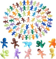 SHAOQINLIN Mini Plastic Babies, 100 Pcs Baby 1 Inch 100 10 Colors