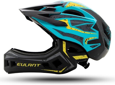 EULANT Fahrradhelm +Kinnschutz fr Jugendliche, Fullface Helm BMX Gr.S  48-53cm  | eBay.de